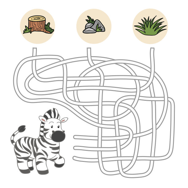 迷宫游戏(斑马)图片下载