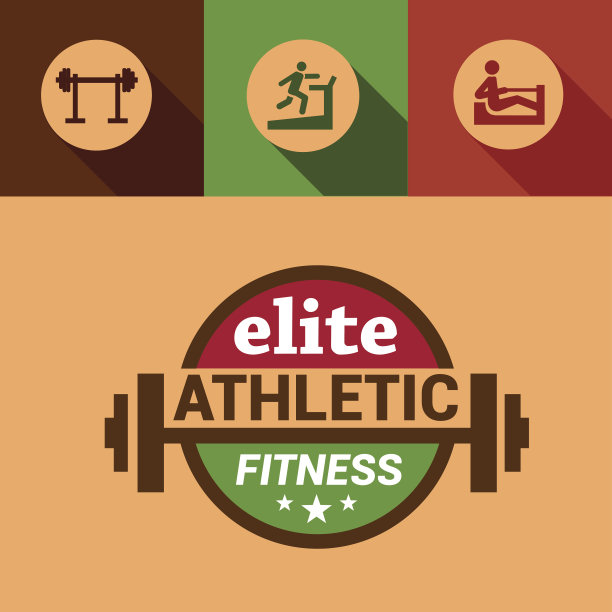 平面精英健身设计元素图片下载