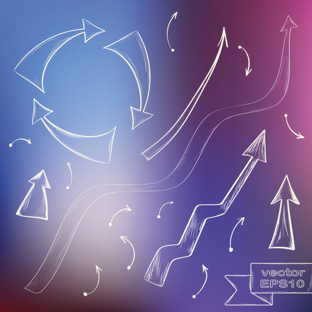 手绘涂鸦箭头集图片下载