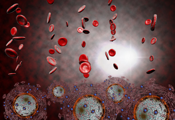 艾滋病的HIV病毒图片下载