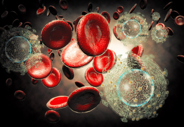 艾滋病的HIV病毒图片下载