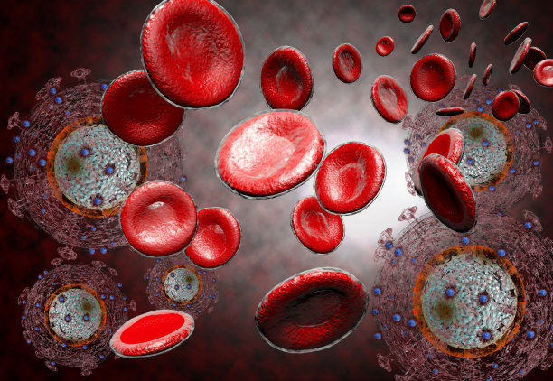 艾滋病的HIV病毒图片下载