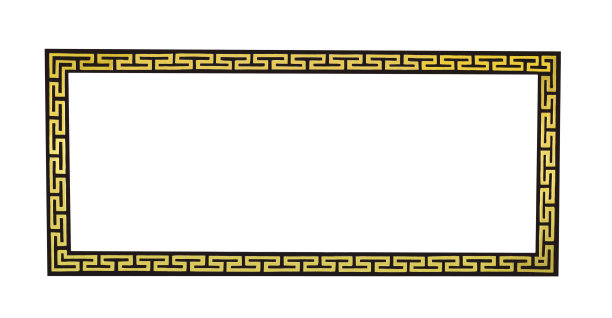 复古全景木制中国框架图片下载