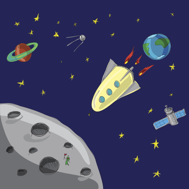 从地球飞到月球的火箭图片下载