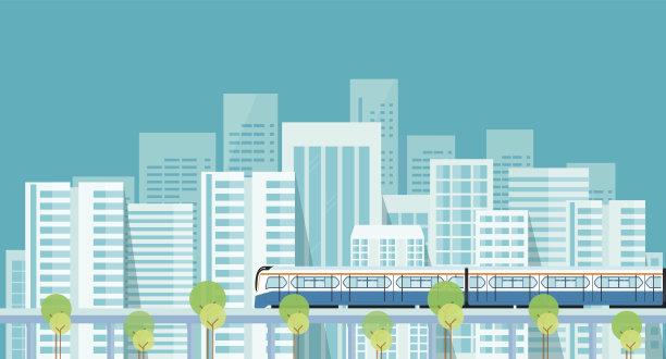 Capital.downtown.electric火车。交通工具。building.city图片下载