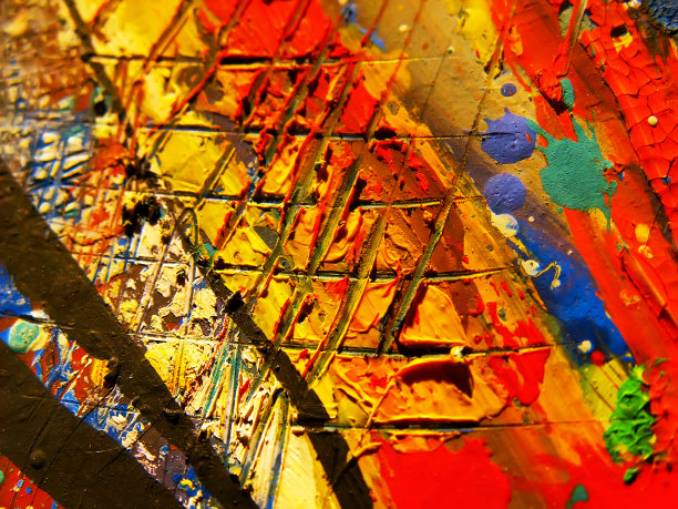 抽象的丙烯酸纹理。油，丙烯酸颜料，水粉颜料。现代绘画图片下载