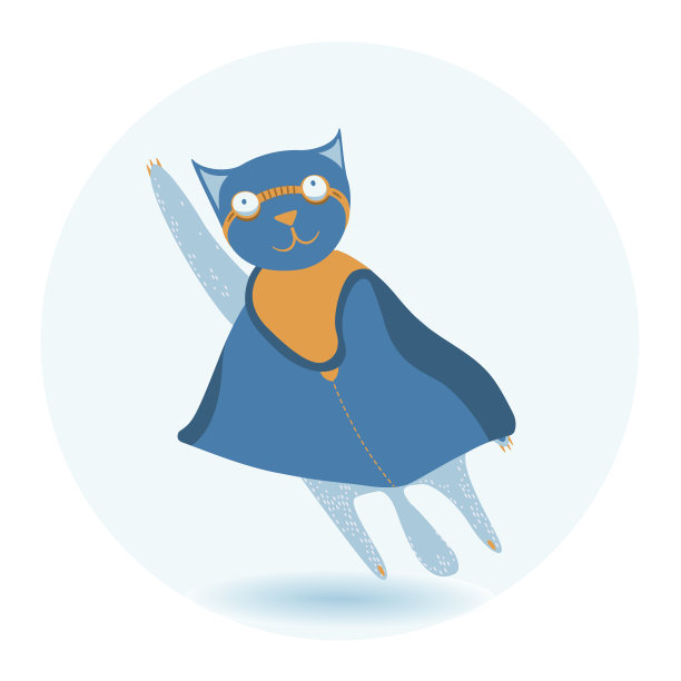 猫的超级英雄图片下载