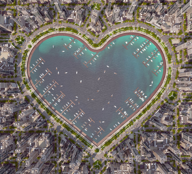 城市之心图片下载