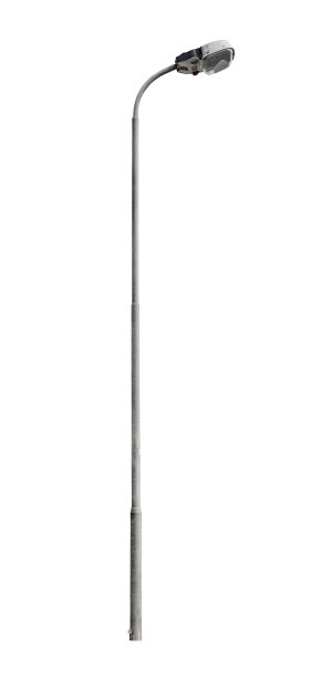 白色背景上的银色街灯图片下载