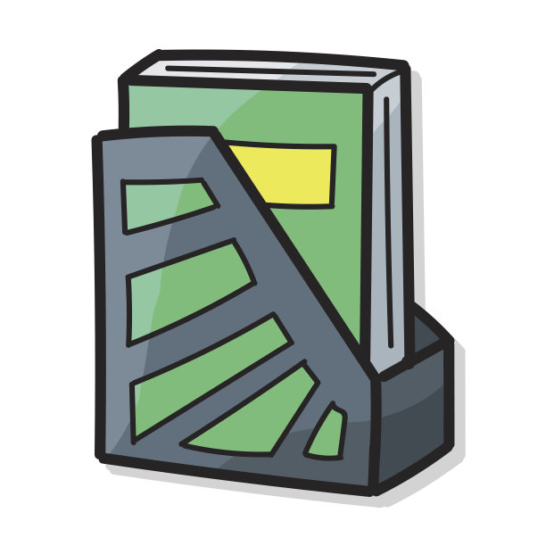 文件夹文件彩色涂鸦图片下载