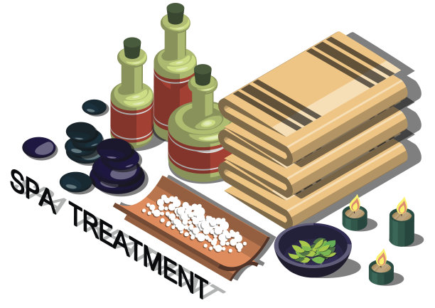 说明信息图形水疗治疗的概念图片下载