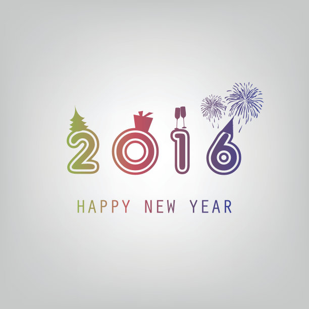 新年贺卡背景- 2016图片下载