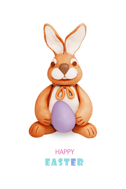 巧克力橡皮泥兔子蛋图片下载