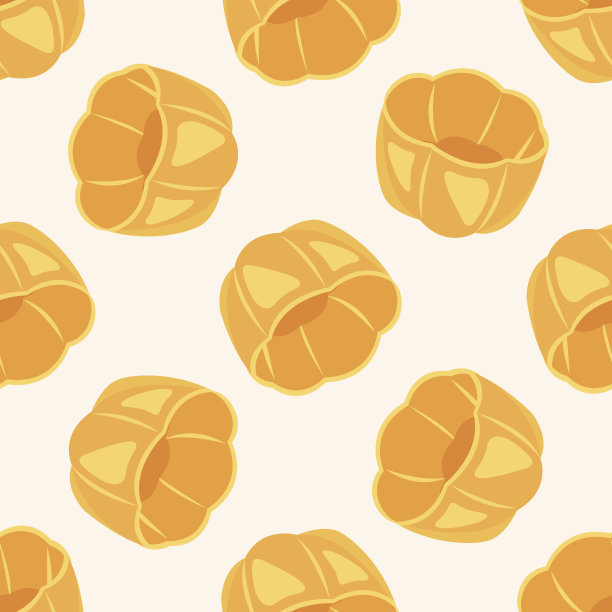 厨具烘烤模具，卡通无缝图案背景图片下载