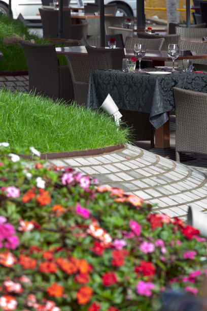 街头咖啡馆图片下载