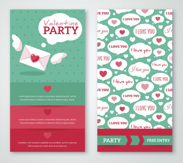 美丽的问候或邀请卡与讲话气泡图案。图片下载