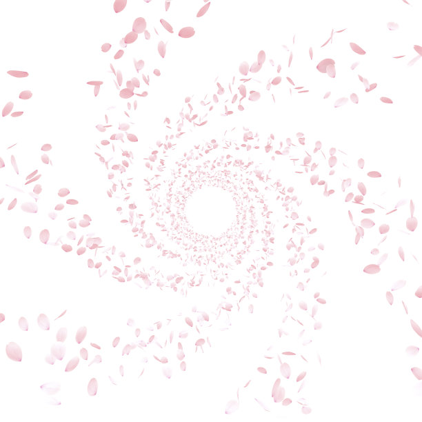 粉色花瓣，樱花素材图片