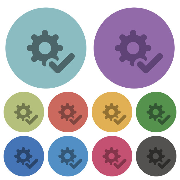 颜色设置ok平面图标图片下载