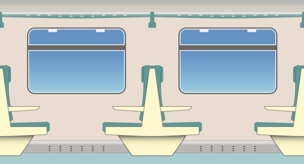火车座位素材图片