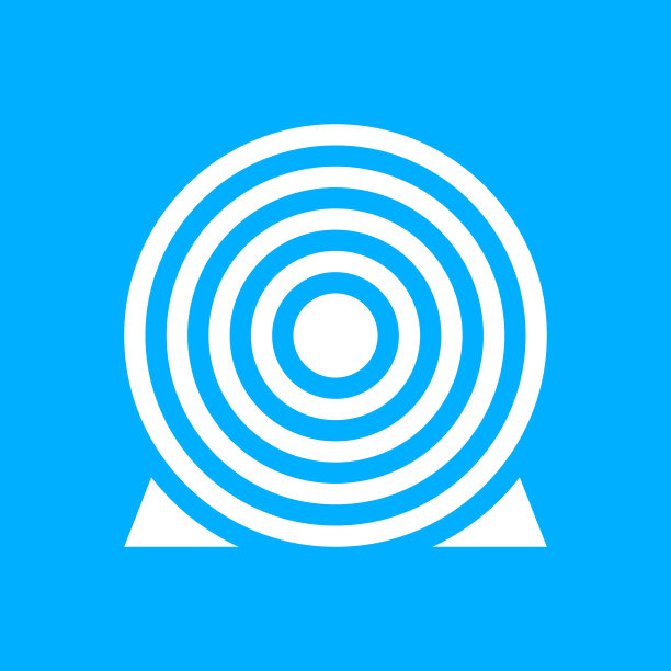 目标图标上的蓝色背景。图片下载