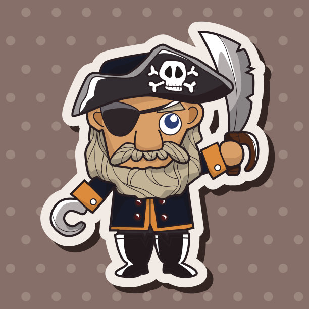 海盗主题元素图片下载