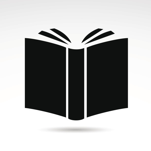 书图标孤立的白色背景。图片下载