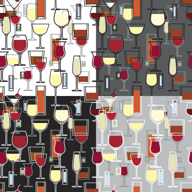 适合不同饮品的玻璃杯图片下载