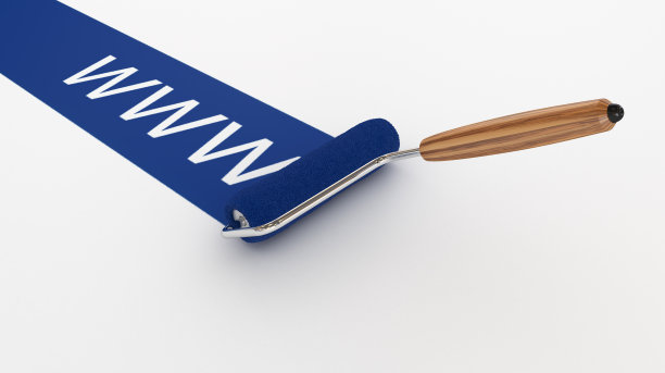 绘制“WWW”字的漆辊图片下载