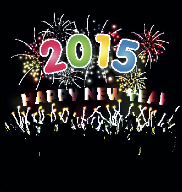 用烟花祝新年快乐图片下载