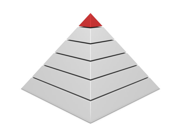 金字塔图红白图片下载