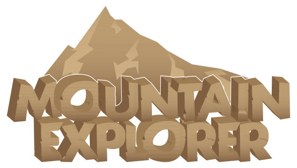 用石头做的登山探险家。图片下载