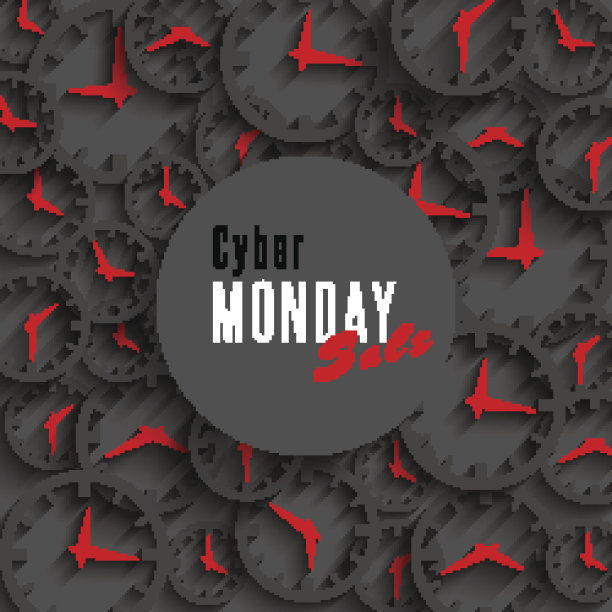 网络星期一销售横幅，模型特别促销海报图片下载