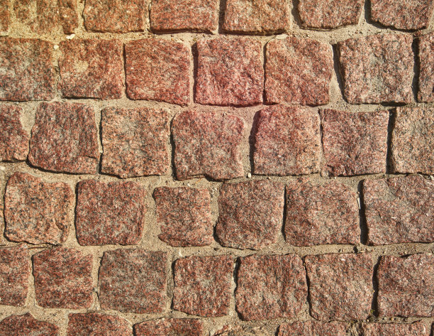 花岗岩鹅卵石铺装背景图片下载