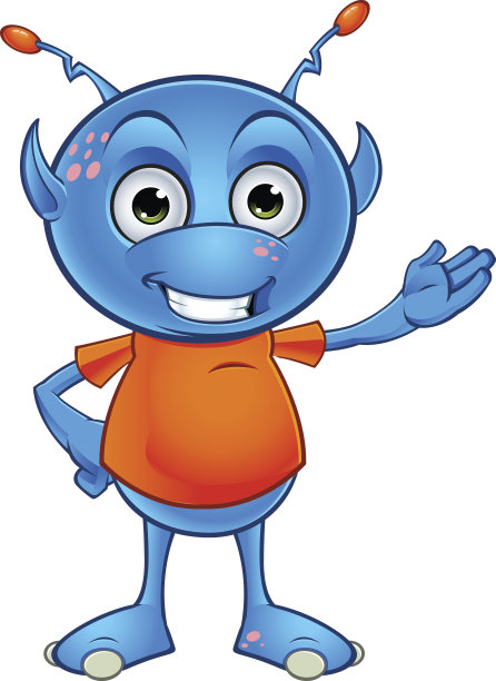 浅蓝色外星人-呈现图片下载