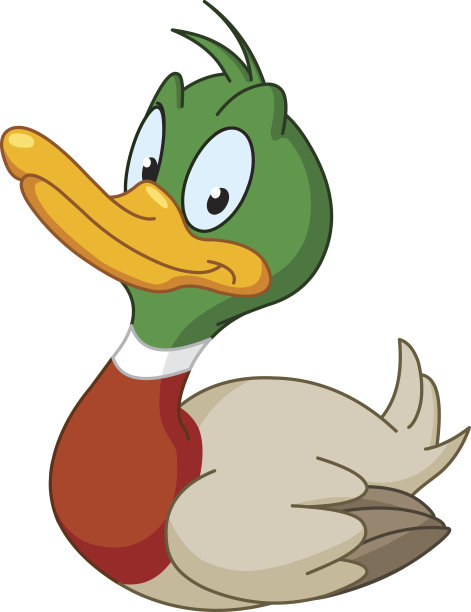 微笑的鸭子图片下载