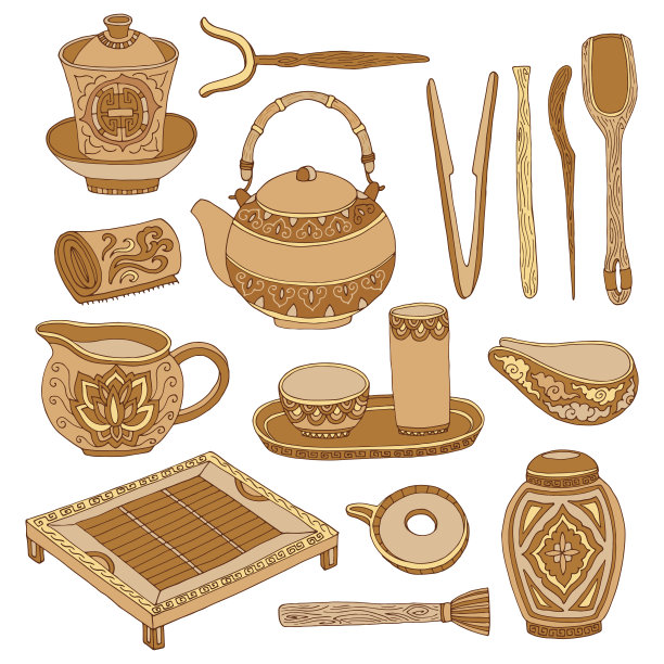 中国茶道套装图片下载