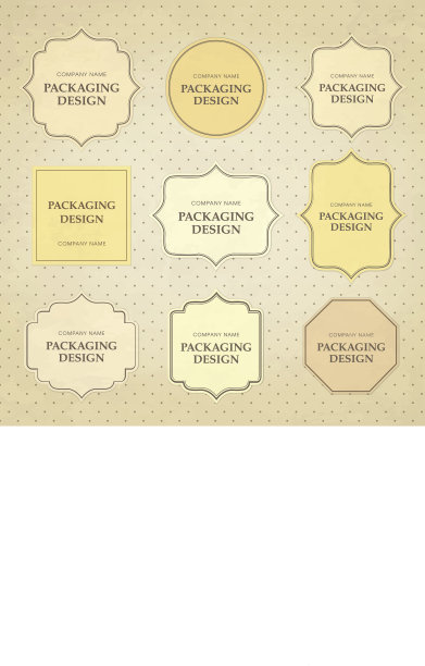 包装标签上不同形状的网点背景图片下载