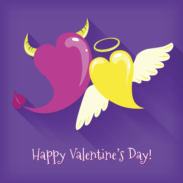 一对有趣的情人节情侣图片下载