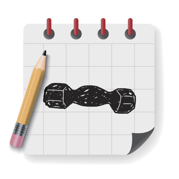 哑铃健身涂鸦图片下载