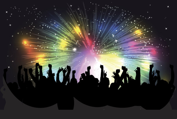 跳舞的人轮廓。图片下载