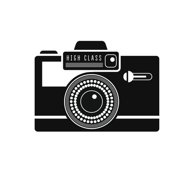 黑色的相机图标图片下载