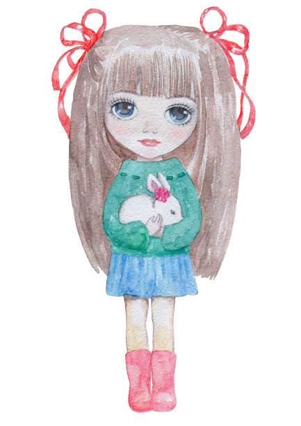 人物插画素材ID：123393868