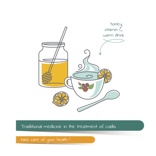 平面线插图的主题在传统医学图片下载