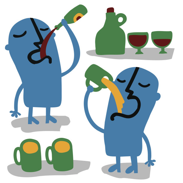 两个人喝酒图片下载