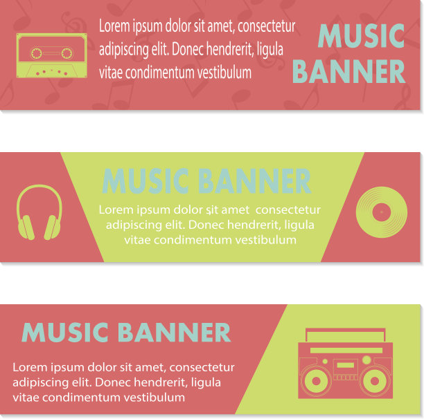 广告音乐的横幅图片下载