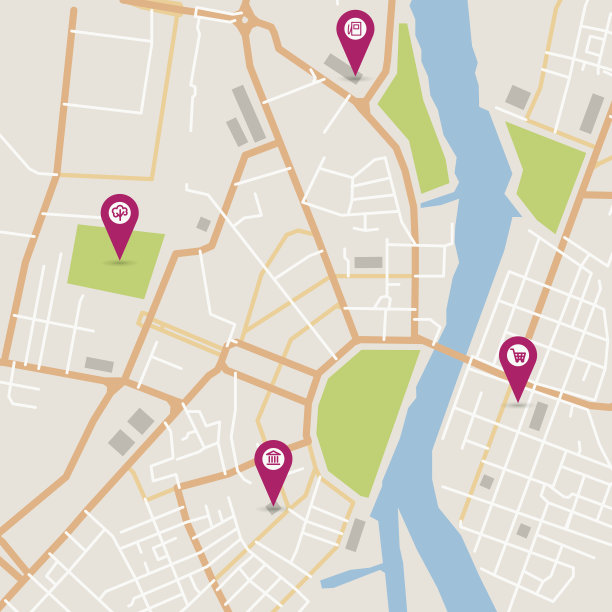 向量城市地图图片下载