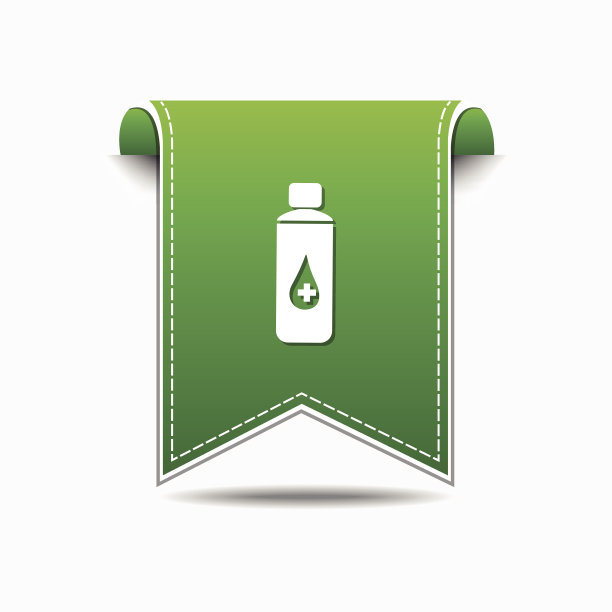 健康包绿色矢量图标设计图片下载