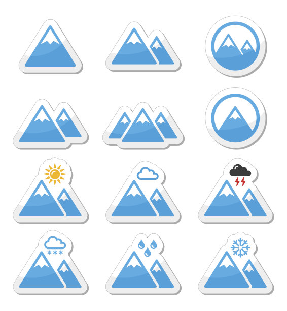 山向量图标集图片下载