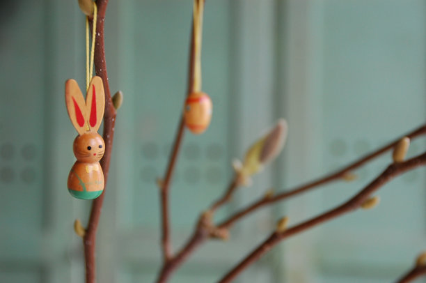 复活节分支装饰图片下载