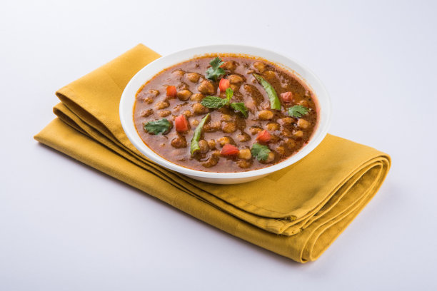 辣鹰嘴豆/乔拉·马沙拉/查纳·马沙拉/咖喱图片下载